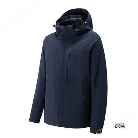 定制冲锋衣厂家 可拆卸 三合一 高能见度 透气性 防风性能好