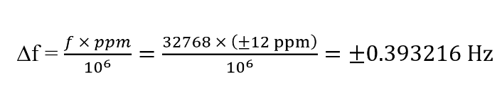 通过PPM计算MHz晶振频率偏差及32.768KHz晶振计时公式 通过PPM计算MHz晶振频率偏差及32.768KHz晶振计时公式